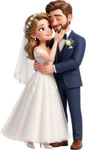 Confident Chibi Wedding Duo in Elegant Attire, a charming PNG illustration 36 - Confident Chibi Wedding Duo in Elegant Attire, a charming PNG illustration Free PNG Download