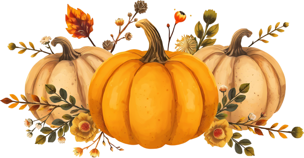 Compose captivating autumn arrangements with three pumpkins framed by delicate fall florals, a stunning PNG illustration. 1 - Compose captivating autumn arrangements with three pumpkins framed by delicate fall florals, a stunning PNG illustration. Free PNG Download