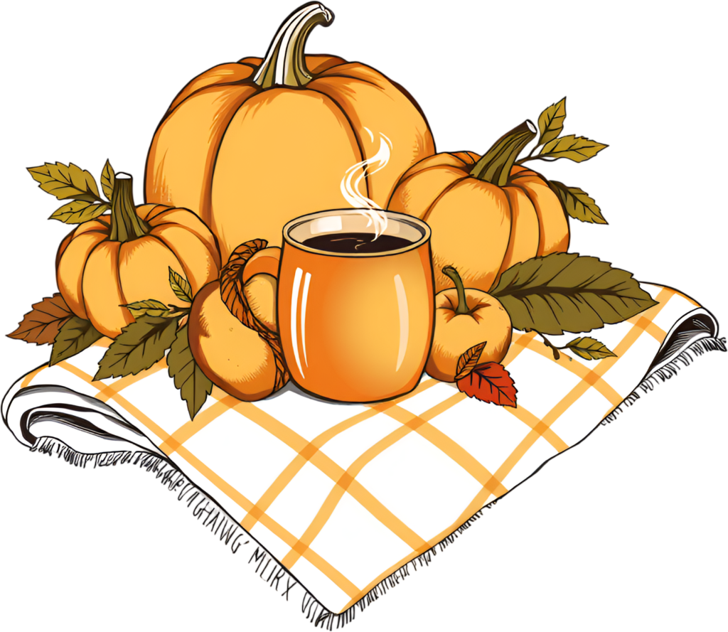 - Capture cozy autumn comfort with pumpkins, a steaming mug, and a blanket Fall PNG Illustration Free PNG Download