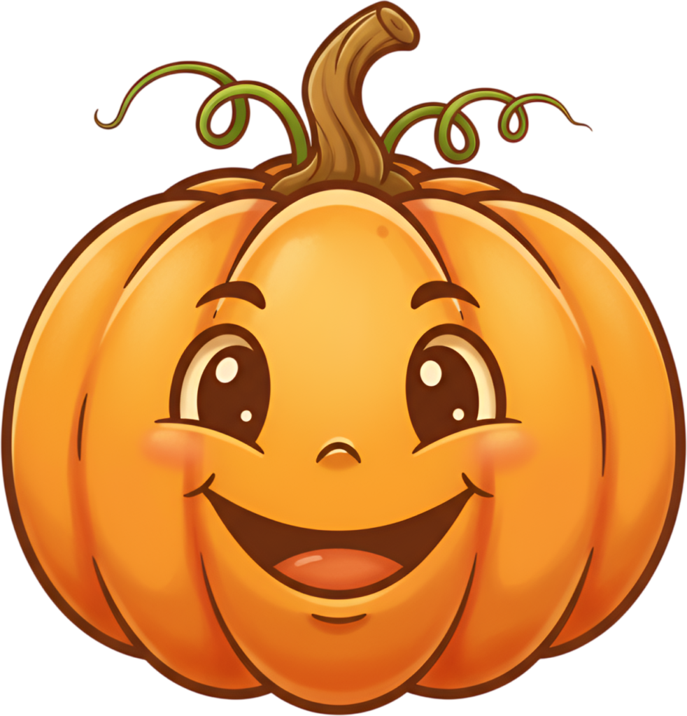 Express joy in your designs with an adorable smiling pumpkin character happy Fall PNG Illustration 1 - Express joy in your designs with an adorable smiling pumpkin character happy Fall PNG Illustration Free PNG Download