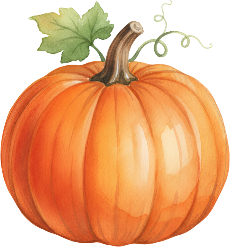 Add a touch of natural beauty with this classic pumpkin and vine watercolor Fall PNG Illustration 1 - Add a touch of natural beauty with this classic pumpkin and vine watercolor Fall PNG Illustration Free PNG Download