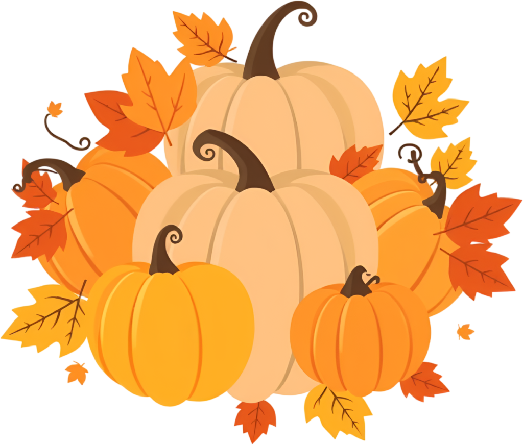 Style delightful autumn compositions with a group of pumpkins nestled amidst Fall leaves PNG Illustration 1 - Style delightful autumn compositions with a group of pumpkins nestled amidst Fall leaves PNG Illustration Free PNG Download