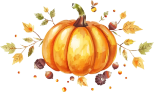Acquire this cozy Autumn Pumpkin Basket Illustration, enriched with acorns and diverse fall leaves, an ideal PNG for warmth-themed projects 48 - Acquire this cozy Autumn Pumpkin Basket Illustration, enriched with acorns and diverse fall leaves, an ideal PNG for warmth-themed projects Free PNG Download