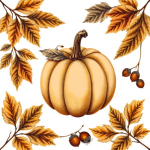 - Highlight Thanksgiving messages with this decorative 'Happy Thanksgiving Day' PNG, a rustic Autumn Illustration Clipart for seasonal posts Free PNG Download