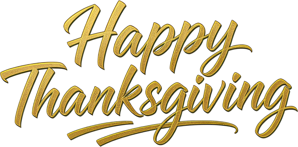 Luxurious Golden Textured "Happy Thanksgiving" typography with elegant flourishes, perfect for premium seasonal designs, a vibrant PNG Clipart 1 - Luxurious Golden Textured "Happy Thanksgiving" typography with elegant flourishes, perfect for premium seasonal designs, a vibrant PNG Clipart Free PNG Download
