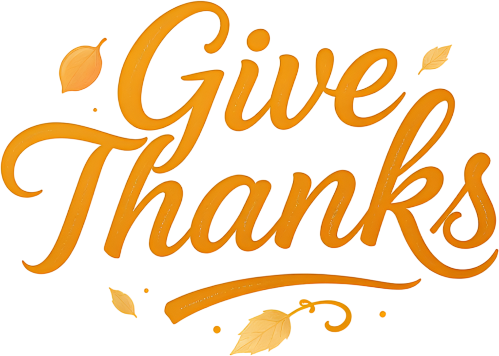 Uplifting Orange Textured "Give Thanks" script with delicate leaf accents, a heartfelt sentiment for autumn, a beautiful PNG Illustration 1 - Uplifting Orange Textured "Give Thanks" script with delicate leaf accents, a heartfelt sentiment for autumn, a beautiful PNG Illustration Free PNG Download