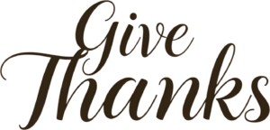 Discover this sleek ‘Give Thanks’ brown script PNG, a versatile Fall Illustration Clipart for modern festive projects