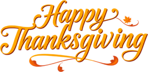 Enhance your festive creations with this elegant ‘Happy Thanksgiving’ PNG, a refined Autumn Illustration Clipart for seasonal charm