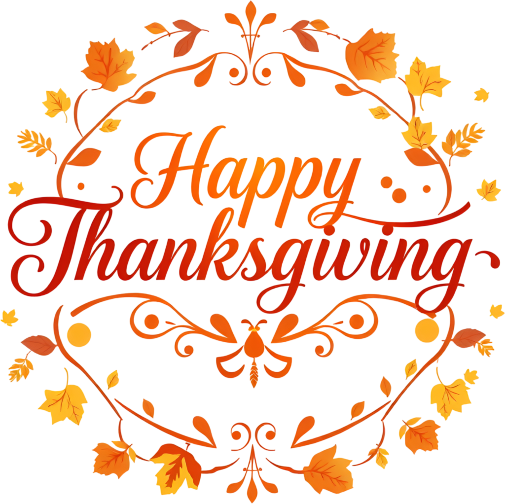 - Make your holiday special with this bold 'Happy Thanksgiving' PNG, a compelling Fall Clipart Illustration for vibrant projects Free PNG Download