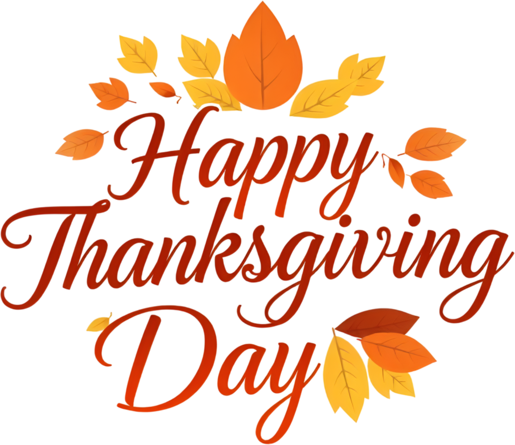 Make a statement with this vibrant 'Happy Thanksgiving Day' PNG, a dynamic Autumn Illustration Clipart for lively celebrations 1 - Make a statement with this vibrant 'Happy Thanksgiving Day' PNG, a dynamic Autumn Illustration Clipart for lively celebrations Free PNG Download
