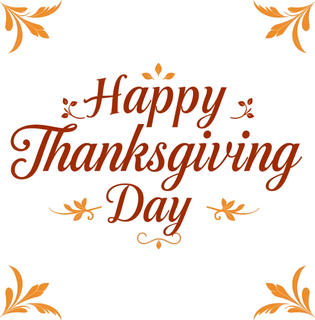 Frame your festive season with this leaf-adorned 'Happy Thanksgiving Day' PNG, a captivating Fall Clipart Illustration for heartfelt decor 1 - Frame your festive season with this leaf-adorned 'Happy Thanksgiving Day' PNG, a captivating Fall Clipart Illustration for heartfelt decor Free PNG Download