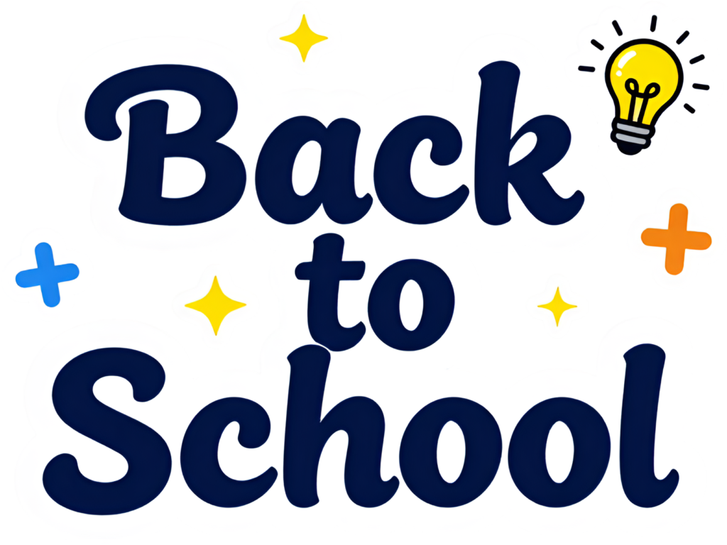 Cheerful hand-drawn Back to School message, an imaginative illustration with lightbulb clipart PNG elements 1 - Cheerful hand-drawn Back to School message, an imaginative illustration with lightbulb clipart PNG elements Free PNG Download
