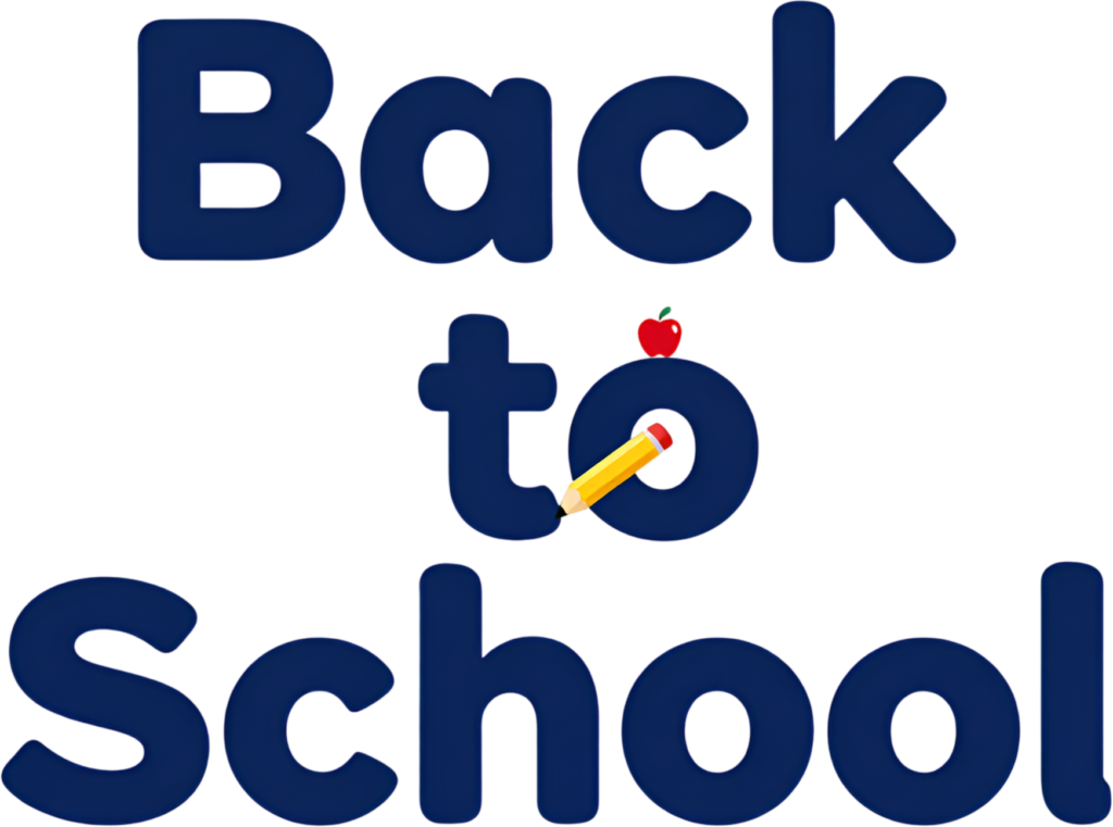 Whimsical Back to School graphic, featuring a pencil and apple on "to," a cute illustration clipart PNG 1 - Whimsical Back to School graphic, featuring a pencil and apple on "to," a cute illustration clipart PNG Free PNG Download