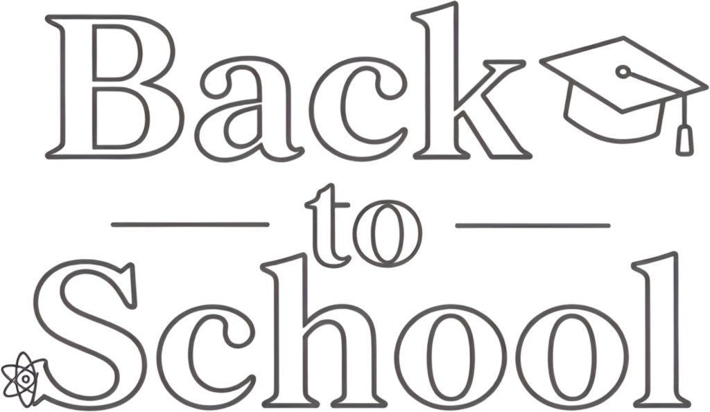 Highlight STEM with this academic outline "Back to School" wordmark, a crisp PNG clipart for educational projects. 1 - Highlight STEM with this academic outline "Back to School" wordmark, a crisp PNG clipart for educational projects. Free PNG Download