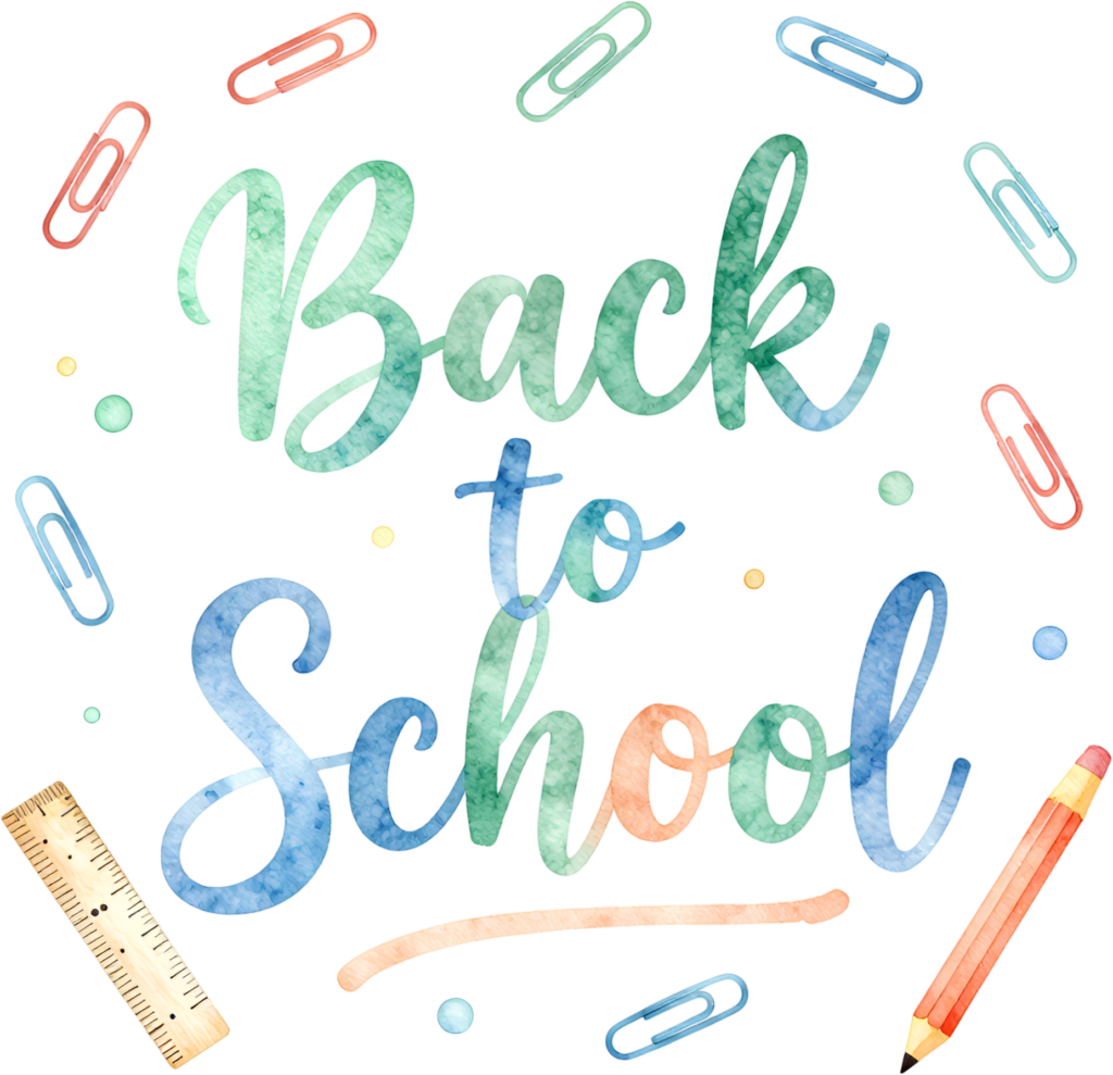 - Design exquisite stationery with this artistic watercolor "Back to School" wordmark, a charming PNG clipart. Free PNG Download
