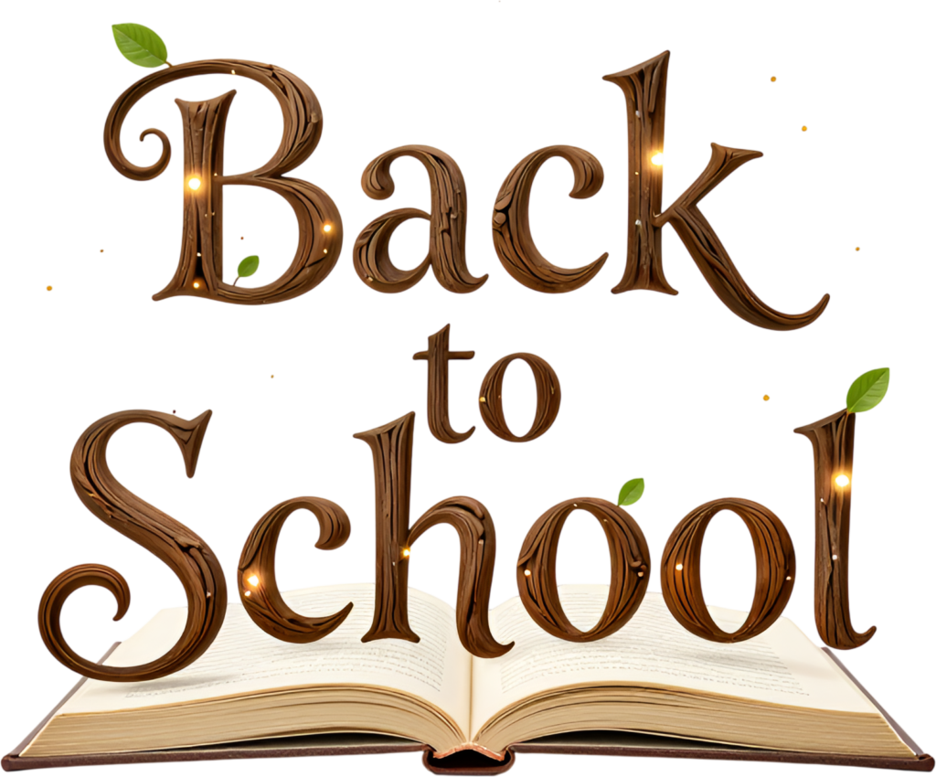 Embark on learning with this magical wood grain "Back to School" wordmark, a glowing PNG clipart for literary event decor. 1 - Embark on learning with this magical wood grain "Back to School" wordmark, a glowing PNG clipart for literary event decor. Free PNG Download