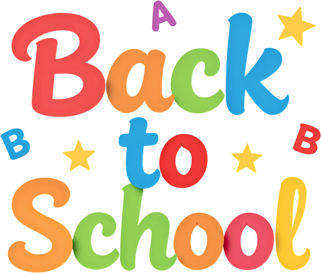 Engage young learners with this cheerful multi-color "Back to School" wordmark, a friendly PNG clipart for early education. 1 - Engage young learners with this cheerful multi-color "Back to School" wordmark, a friendly PNG clipart for early education. Free PNG Download