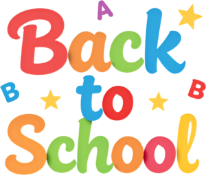 Engage young learners with this cheerful multi-color “Back to School” wordmark, a friendly PNG clipart for early education.
