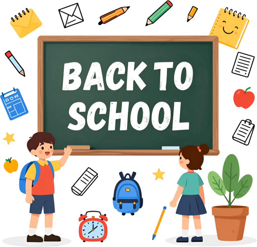 Drive engagement with this doodle-style "Back to School" wordmark, a playful PNG clipart for interactive learning materials. 1 - Drive engagement with this doodle-style "Back to School" wordmark, a playful PNG clipart for interactive learning materials. Free PNG Download