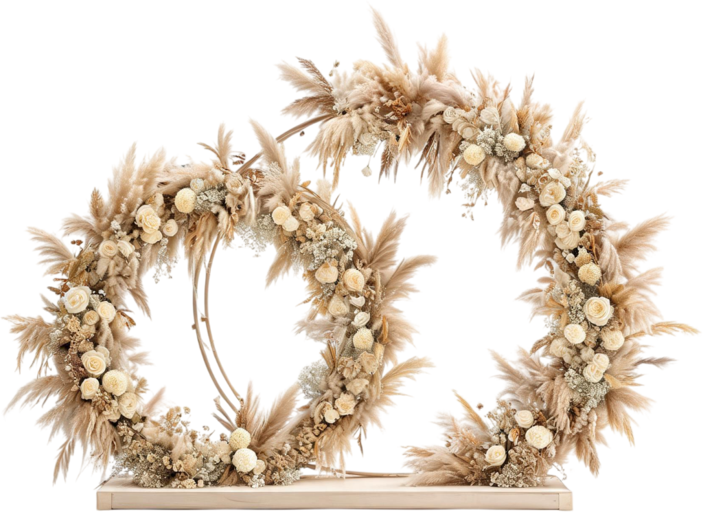 - Boho Pampas Grass Illustration PNG Dried Floral Wedding Hoop Arch Free PNG Download