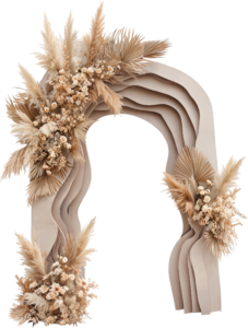Boho Layered Arch Design Illustrations, PNG for Wedding Ceremony Decor