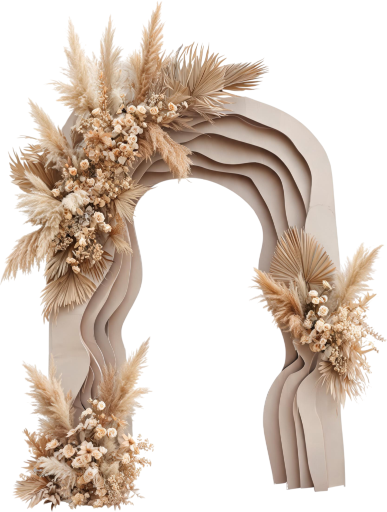 - Boho Layered Arch Design Illustrations, PNG for Wedding Ceremony Decor Free PNG Download