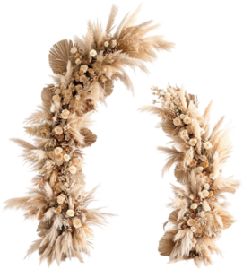 Detached Arch Pieces Illustrations, PNG for Versatile Boho Wedding Decor
