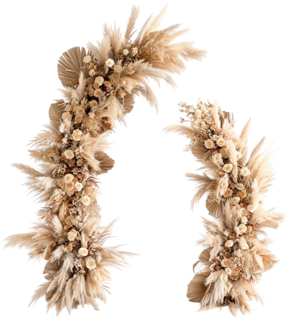 Detached Arch Pieces Illustrations, PNG for Versatile Boho Wedding Decor 1 - Detached Arch Pieces Illustrations, PNG for Versatile Boho Wedding Decor Free PNG Download