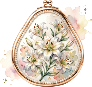 Vibrant Coral Potli Bag, designed with a grand lily and pearl-studded frame, a splendid Bridal PNG Clipart 53 - Vibrant Coral Potli Bag, designed with a grand lily and pearl-studded frame, a splendid Bridal PNG Clipart Free PNG Download