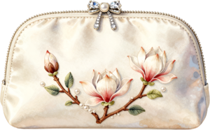 Pastel Quilted Clutch with a pearl and lace diamond pattern, a charming PNG for women's decorative clipart 56 - Pastel Quilted Clutch with a pearl and lace diamond pattern, a charming PNG for women's decorative clipart Free PNG Download