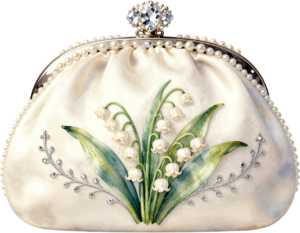 Vibrant Coral Potli Bag, designed with a grand lily and pearl-studded frame, a splendid Bridal PNG Clipart 55 - Vibrant Coral Potli Bag, designed with a grand lily and pearl-studded frame, a splendid Bridal PNG Clipart Free PNG Download