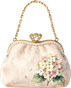 Pastel Quilted Clutch with a pearl and lace diamond pattern, a charming PNG for women's decorative clipart 57 - Pastel Quilted Clutch with a pearl and lace diamond pattern, a charming PNG for women's decorative clipart Free PNG Download
