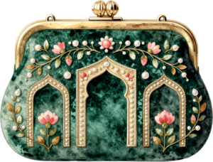 Pastel Quilted Clutch with a pearl and lace diamond pattern, a charming PNG for women's decorative clipart 58 - Pastel Quilted Clutch with a pearl and lace diamond pattern, a charming PNG for women's decorative clipart Free PNG Download