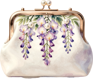 Vibrant Coral Potli Bag, designed with a grand lily and pearl-studded frame, a splendid Bridal PNG Clipart 58 - Vibrant Coral Potli Bag, designed with a grand lily and pearl-studded frame, a splendid Bridal PNG Clipart Free PNG Download