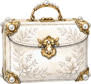 Vibrant Coral Potli Bag, designed with a grand lily and pearl-studded frame, a splendid Bridal PNG Clipart 61 - Vibrant Coral Potli Bag, designed with a grand lily and pearl-studded frame, a splendid Bridal PNG Clipart Free PNG Download