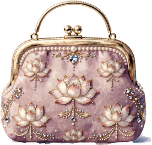 Quilted Pearl-Handle Bag with a dazzling diamond brooch, a sophisticated PNG for women's elegant fashion clipart 21 - Quilted Pearl-Handle Bag with a dazzling diamond brooch, a sophisticated PNG for women's elegant fashion clipart Free PNG Download
