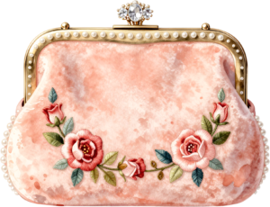 Intricate Lace Clutch embellished with vertical pearl strings, a stunning PNG for women's wedding clipart projects 20 - Intricate Lace Clutch embellished with vertical pearl strings, a stunning PNG for women's wedding clipart projects Free PNG Download