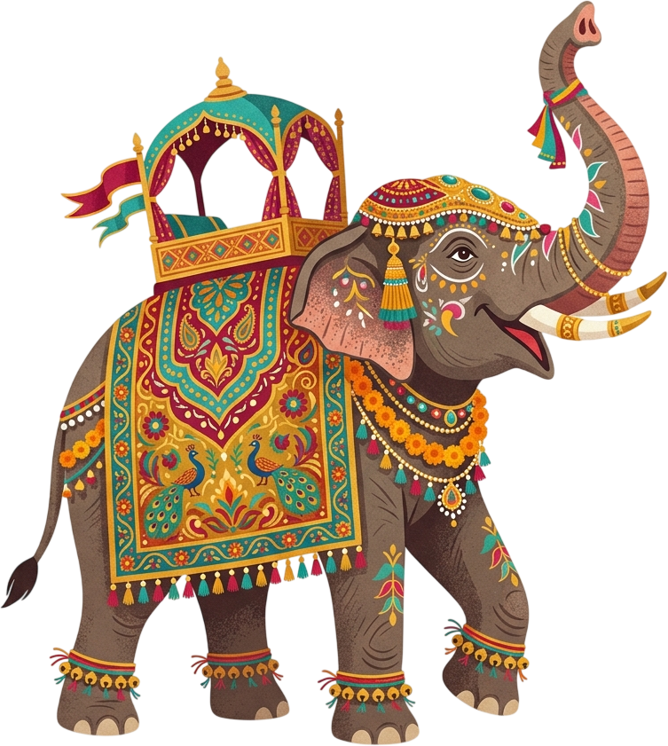 Whimsical Soft Watercolor Indian Elephant with Vibrant Teal Canopy Illustration in PNG Format 1 - Whimsical Soft Watercolor Indian Elephant with Vibrant Teal Canopy Illustration in PNG Format Free PNG Download