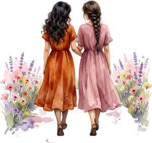 Enjoying coffee with Female Friends, lively PNG illustration capturing cafe moments and joy 6 - Enjoying coffee with Female Friends, lively PNG illustration capturing cafe moments and joy Free PNG Download