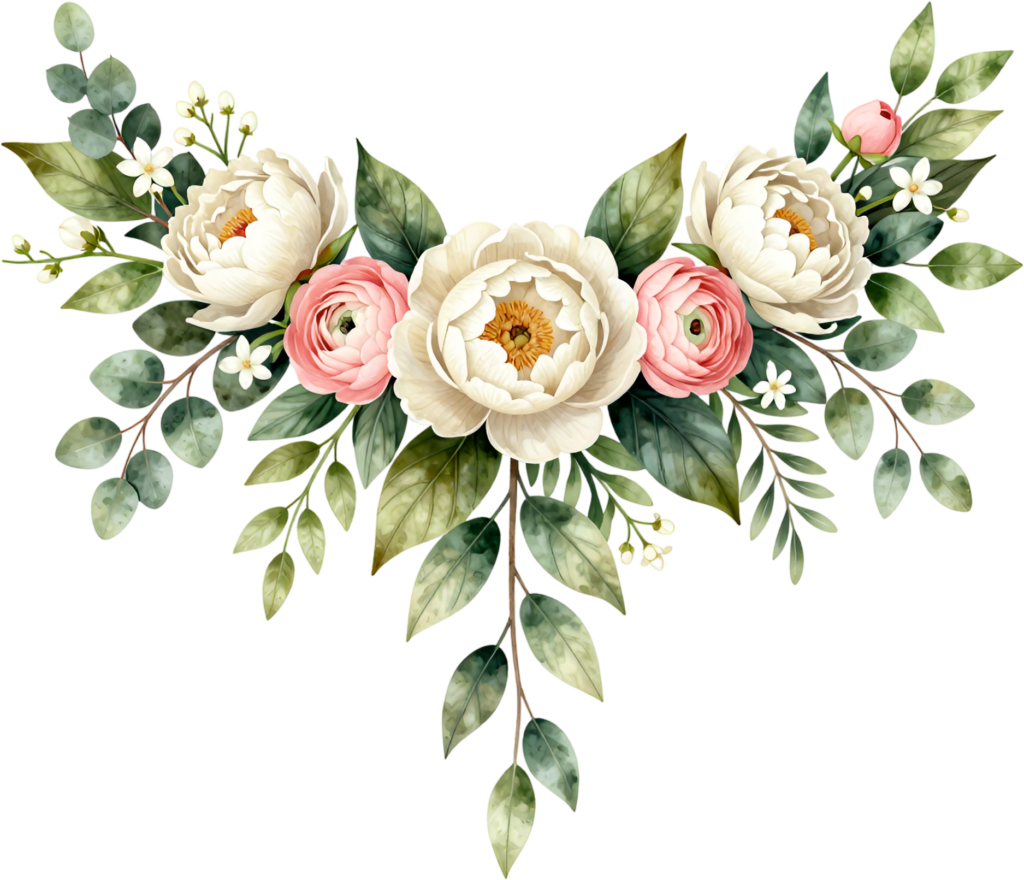 Peony Ranunculus Bouquet Flower illustration, a lush PNG for elegant wedding stationery and romantic design 1 - Peony Ranunculus Bouquet Flower illustration, a lush PNG for elegant wedding stationery and romantic design Free PNG Download