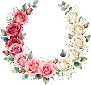 Red Rose Arrangement Flower illustration, a vibrant PNG for romantic celebrations and elegant digital stationery