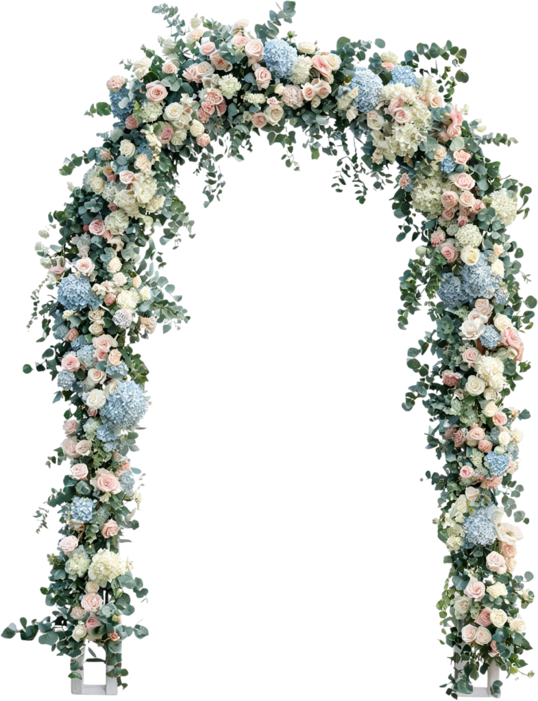 Luxury Floral Wedding Arch with Pastels Illustration, PNG and Eucalyptus 1 - Luxury Floral Wedding Arch with Pastels Illustration, PNG and Eucalyptus Free PNG Download