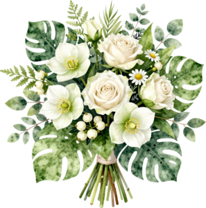 - Ethereal Pink Peony and Rose Bouquet Clipart for dreamy Wedding invitations and decor, a beautiful PNG artwork Free PNG Download