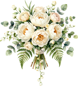 - Contrasting Dark Rose and Pink Ranunculus Bouquet Clipart for edgy Wedding designs, a unique PNG artwork Free PNG Download