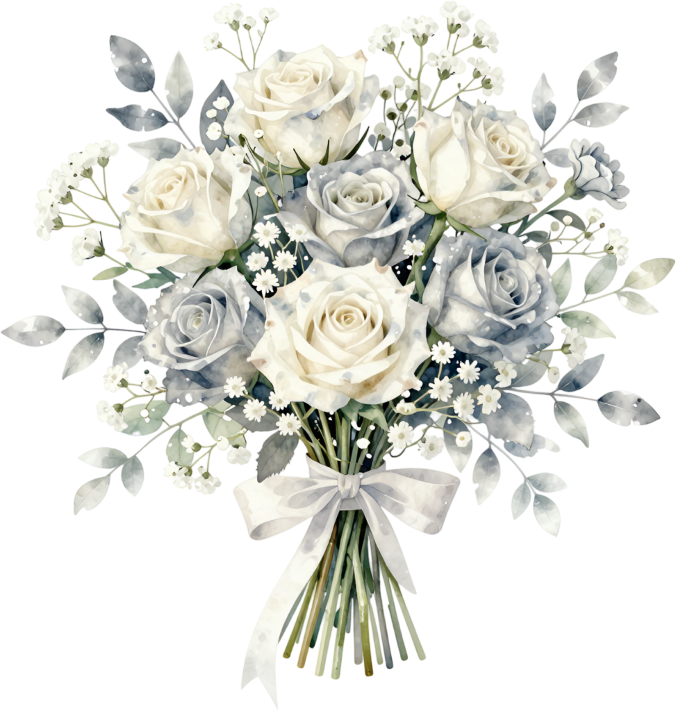 Cool-toned Blue Rose Bouquet Clipart for elegant Winter Wedding invitations and decor, a sophisticated PNG image 1 - Cool-toned Blue Rose Bouquet Clipart for elegant Winter Wedding invitations and decor, a sophisticated PNG image Free PNG Download