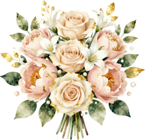 Whimsical Woodland Rose Bouquet Clipart with Ferns and Ivy for enchanting Forest Wedding themes, a charming PNG asset 20 - Whimsical Woodland Rose Bouquet Clipart with Ferns and Ivy for enchanting Forest Wedding themes, a charming PNG asset Free PNG Download
