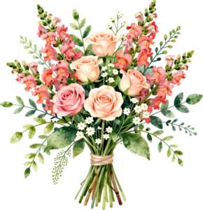 Whimsical Woodland Rose Bouquet Clipart with Ferns and Ivy for enchanting Forest Wedding themes, a charming PNG asset 15 - Whimsical Woodland Rose Bouquet Clipart with Ferns and Ivy for enchanting Forest Wedding themes, a charming PNG asset Free PNG Download