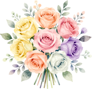 Whimsical Woodland Rose Bouquet Clipart with Ferns and Ivy for enchanting Forest Wedding themes, a charming PNG asset 12 - Whimsical Woodland Rose Bouquet Clipart with Ferns and Ivy for enchanting Forest Wedding themes, a charming PNG asset Free PNG Download