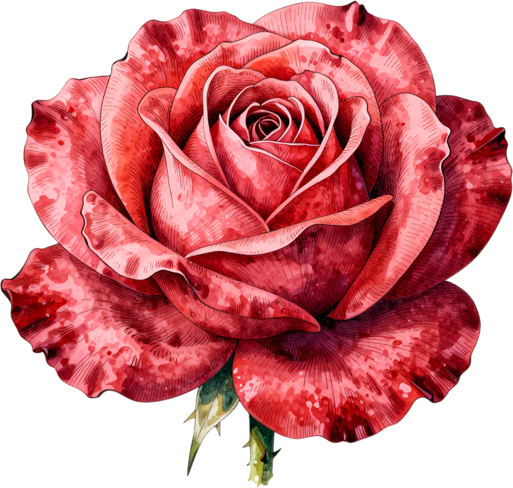 - Beautiful Watercolor Rose blend exquisite artistic Clipart perfect for romantic Flower PNG designs Free PNG Download