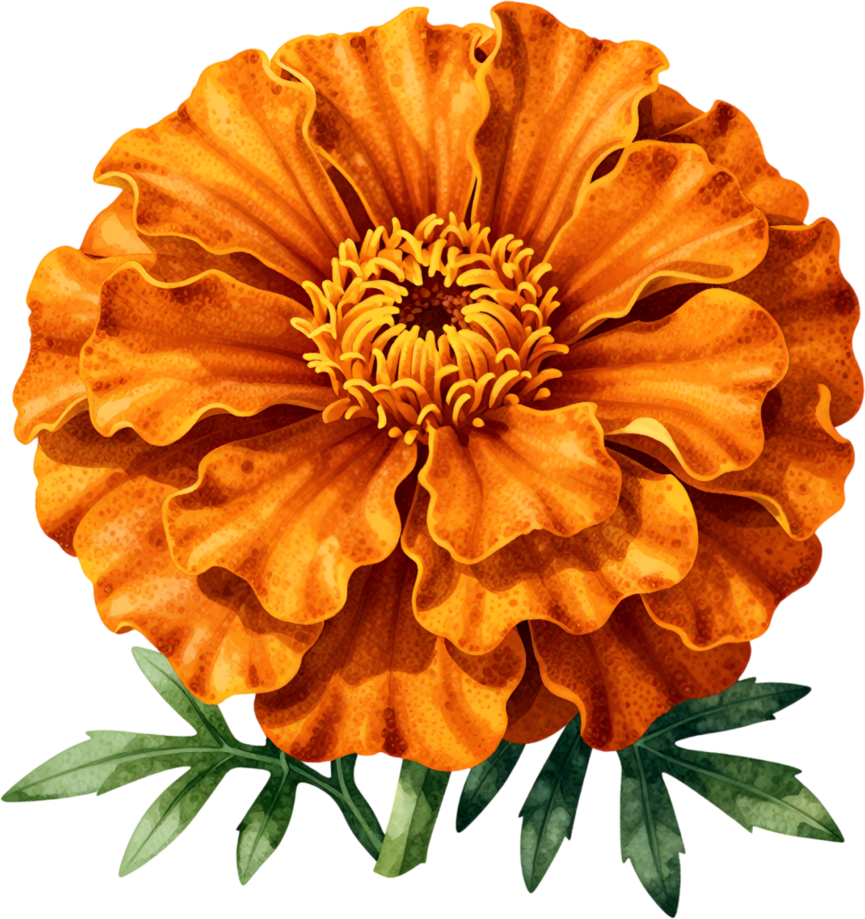 Marigold Blossom brightens autumn crafts, a vibrant Flower PNG illustration for digital design projects 1 - Marigold Blossom brightens autumn crafts, a vibrant Flower PNG illustration for digital design projects Free PNG Download